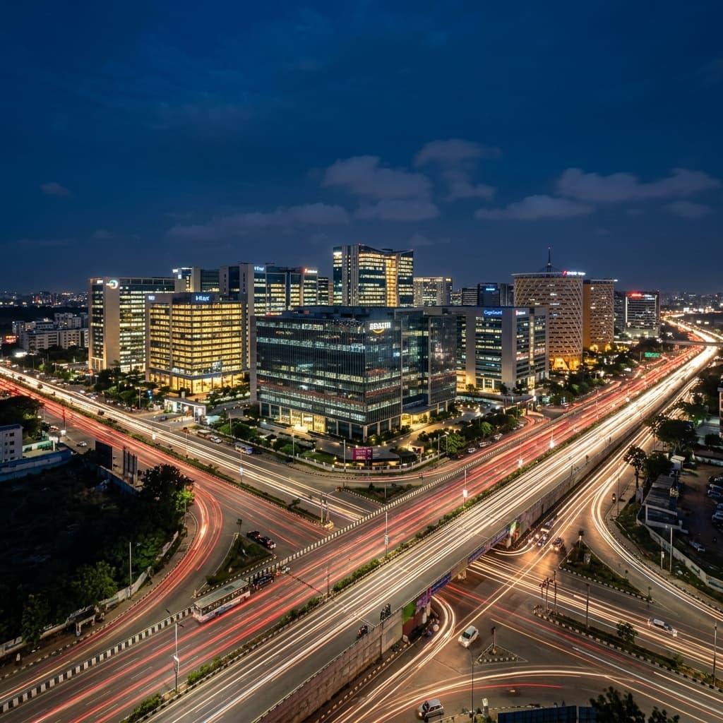 Hyderabad skyline